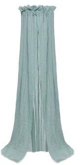 Jollein Betthimmel Vintage Sea Green - Höhe 155 cm - Oeko-TEX Zertifziert - Baldachin Kinderzimmer Babybett