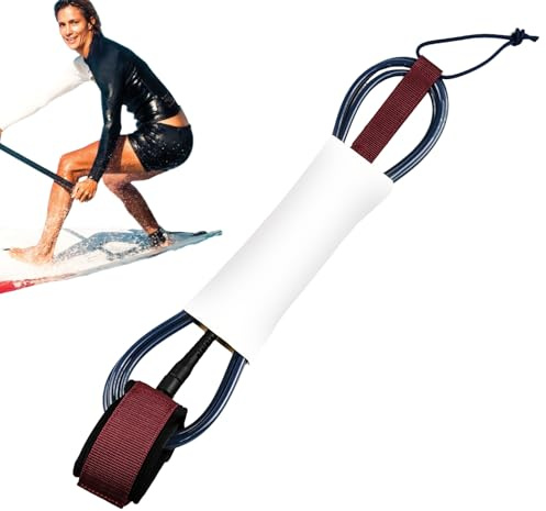 Surf Leash Hållbar Leash, bärbara surftillbehör, 1,8 m, återanvändbart sportsnöre för, utomhusäventyr och vattensport