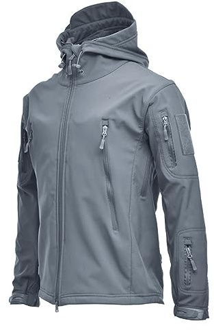 Fleece jacka kamouflage mjuk hardshell enfärgad vinterjacka varm bergsklättring