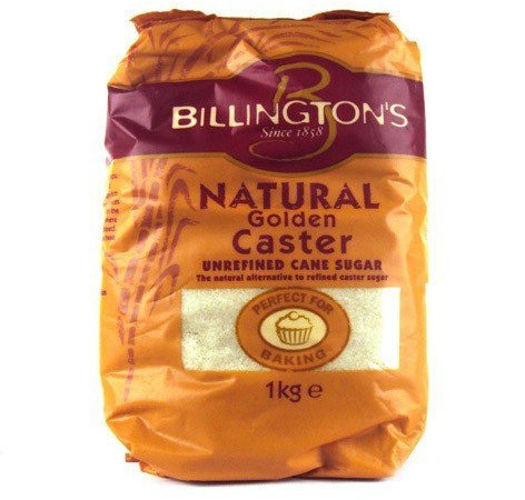 Billington's Golden Caster Sugar 1000 g Pack of 2