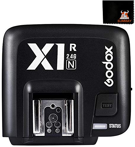 GODOX X1R-N Blitzauslöser Empfänger TTL 2,4G 32 Kanäle HSS 1/8000s Funkauslöser Blitz Sender Fernbedienung für Nikon DSLR Kamera Speedite Godox X1T-N (X1R-N Trigger)