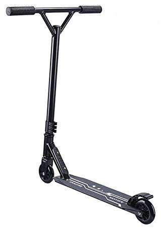 Monopattino acrobatico per Bambini dai 6 ai 12 Anni - 360 Swivel Spin - Micro Trick Scooter con impugnature Stile Bici, Perfetto per Principianti (Nero)