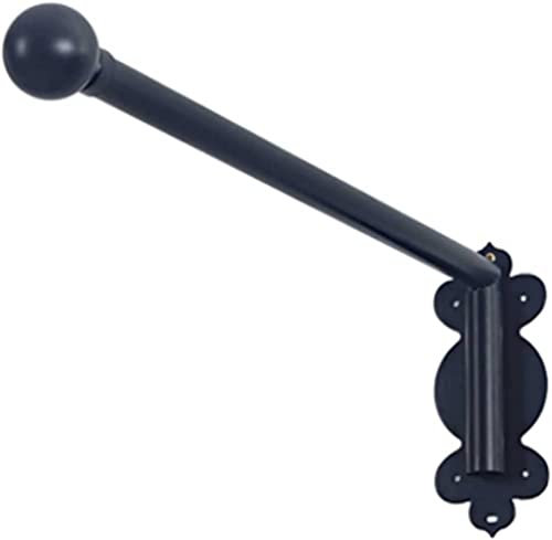 Door Curtain Rail Swing Arm for Front Door, Swing Arm Curtain Rod with Finials, Portiere Rod for Side Panels Window Curtain Display Stand Drapery Arm Front Door Curtain Rail