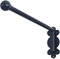 Door Curtain Rail Swing Arm for Front Door, Swing Arm Curtain Rod with Finials, Portiere Rod for Side Panels Window Curtain Display Stand Drapery Arm Front Door Curtain Rail