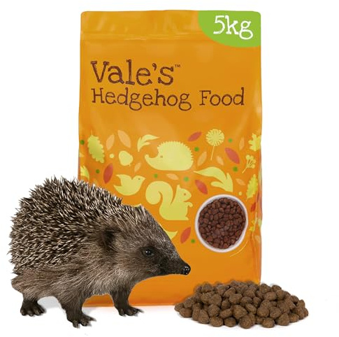 Vale’s™ Hedgehog Food – specially developed – used daily at Vale Wildlife Hospital – meaty, crunchy biscuits, high in fibre – suitable and nutritious – ideal addition to their natural diet (5kg)