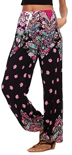 Urban GoCo Damen Haremshose Boho Hippie Hose (XL, #10)