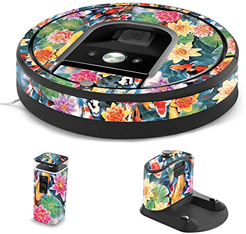 MightySkins Skin Compatible with iRobot Roomba 960 Robot Vacuum - Koi Pond | Protective, Durable, and Unique Vinyl Decal wrap Cover | Easy to Apply, Remove, and Change Styles | Made in The USA
