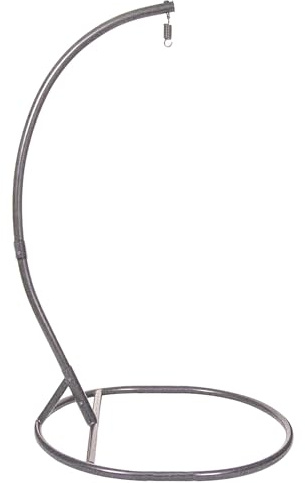 Dawsons Living Hanging Egg Chair Stand - Single Collapsible Hanging Hammock Chair Stand - Indoor and Outdoor Use - Portable (Grey)