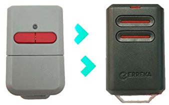 ERREKA KUMA KU02 Mando De Garaje De 2 Botones Canales 433 MHz Compatible Con Erreka Luna Y Reson Nuevo Modelo Más Resistente