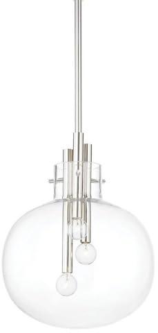 Hudson Valley Lighting Hempstead - 3 Light Pendant-16.75 Inches Tall and 13.75 Inches Wide-Polished Nickel Finish
