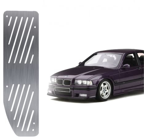 Auto Fußstütze Pedale Kompatibel mit BMW 3er E36 1996-2000 | Chrom Edelstahl Auto Fußrasten Pedale | Auto Fußablage Pedal Auto Ruhepedal Linkes Fußpedal | Auto Innen Chrom Zubehör