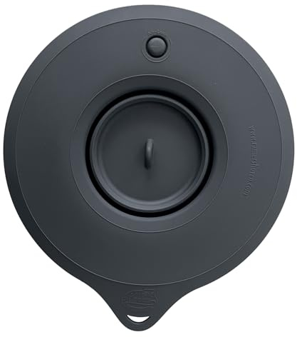 Kenny Professional Silikon Profi-Frischhaltedeckel Überzieher kompatibel mit Kenwood Chef XL Modellen, spülmaschinenfest mit Airlock-Ventil (Anthrazit)