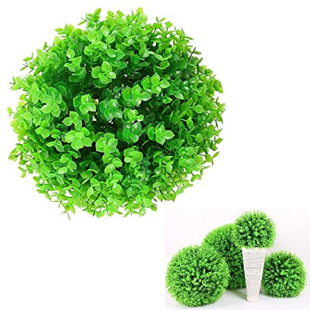 Erba Artificiale Palla,Sfera Di Bosso Artificiale,Da Appendere A Parete, Collocato In Fioriere,Piante Artificiali,pieno E Realistico,Manutenzione Semplice,Palla Di Bosso 1 Pezzo ( Size : 25cm(9.8in) )