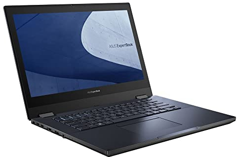 ExpertBook B2 Flip Convertible Laptop | 14 FHD entspiegeltes IPS Display | Intel Core i7-1260P | 16GB RAM | 512GB SSD | Intel UHD Grafik | Windows 11 Pro | QWERTZ Tastatur | Black