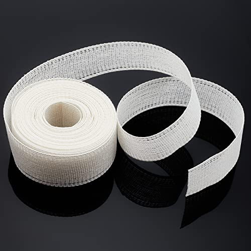 PandaHall 6.5 Yard Rosshaar-Zopf Weißer Pferdehaar-Zopf 1.2 Rosshaar-Band Steif Polyester Stäbchen Nähen Kleiderform Für Hochzeitskleid Kostüm Nähen Häkeln Stäbchen Heimdekoration