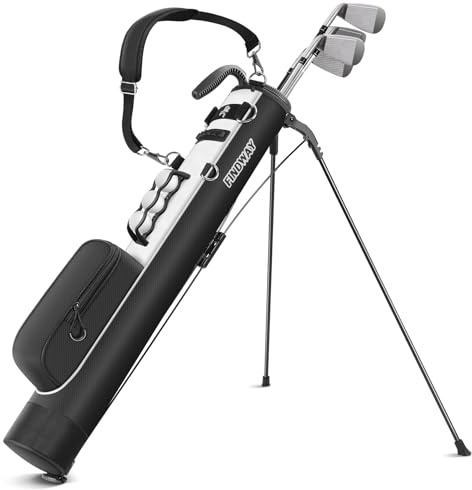 Findway Sac de Golf Léger à Pied avec Sangle, Facile à Porter et Durable pour Le Parcours de Practice, Le par 3 et Les Parcours Exécutifs, 31,5 Pouces de Hauteur