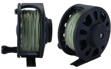 Orivin Set di mulinelli da pesca a mosca GLA 5/6, diametro 79 mm, peso 122 g, materiale ABS con lenza