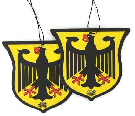 1 x bil doftträd Bundesörn BRD doft luftrenare Tyskland örn bildoft, arom, inomhusdoft, doftdispenser (2-pack)