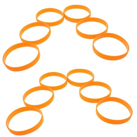 ELAYARD 48 St Elastiska Silikonarmband i Orange Färg Bekväma och Slitstarka Sportarmband för Vuxna Ungdomar och Pojke vid Evenemang Konserter och Lagspel