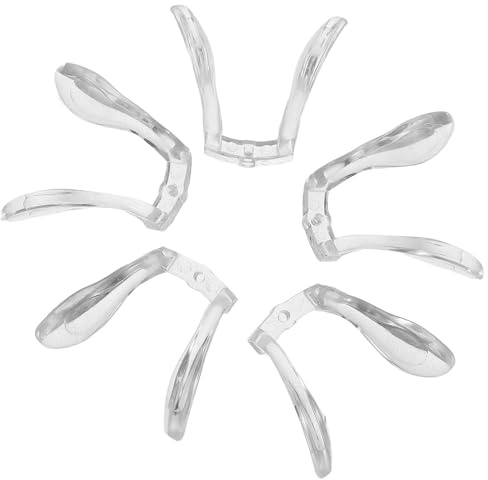 SECFOU Almohadillas Nasales de Silicona para Gafas 5 Unidades Diseño Antideslizante Suave Transparente para Niños Protección Puente Nasal Uso Cómodo Diario