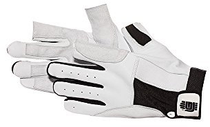 Jah Nappaleder‑Segelhandschuh (fingerfrei) – griffig & gepolstert – für Segeln, Outdoor, Theater/Film