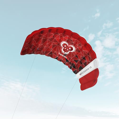 Skymonkey Skystormer 1.8 Lenkmatte 2-Leiner (inkl. Lenkbar) Ready 2 Fly - 180 cm [racingred]