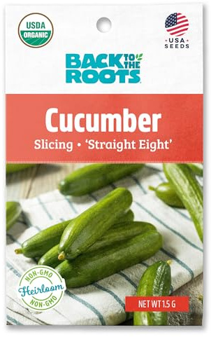 Back to The Roots 100% Organic Seed Packet - Cucumber 'Straight Eight'