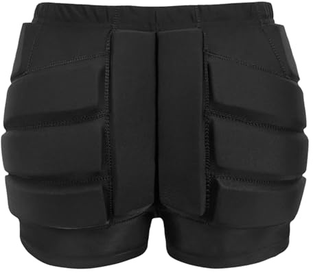 Almohadilla para patinaje en los glúteos, acolchado grueso protección de cadera pantalones cortos niños almohadilla trasero patinaje protector (S)