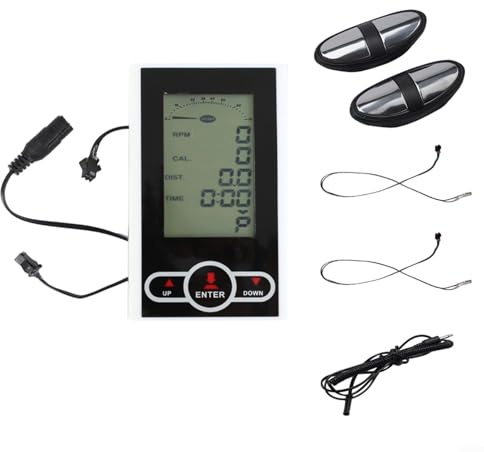 FACAIIO Monitor LCD Tachimetro Per Cyclette Indoor Bike Monitor LCD Ciclo Contachilometri Strumento Analitico Contatore Frequenza Cardiaca