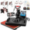ISOISL Transferpresse, 8 in 1 Hitzepresse 38x29cm, Heat Press mit 360 Grad Schwenkbar, Mulitifunktional Wärmepresse mit LED Digitalanzeige, Schnelles Aufheizen, Heißpresse für T-Shirts, Tassen