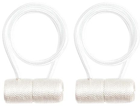 Clips de cortina de ventana – 2 cierres drapeados – Abrazaderas de cortina magnéticas, abrazas de cortina magnética decorativa para cortinas de ventana