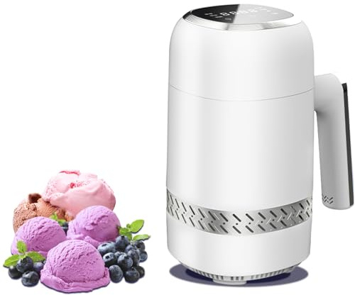 DoawBang Smart Ice Cream Maker – 300ML Automatic Home Ice Cream Machine, Soft Serve & Frozen Yogurt Maker, Touch Control, Semiconductor Cooling, Overheat Protection