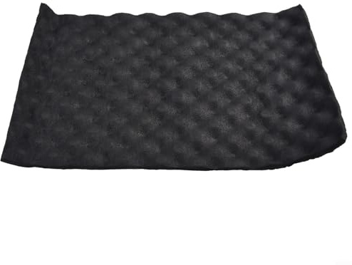 Tapis insonorisant de voiture de 2 cm en mousse pour amortissement acoustique et isolation phonique - Réduit le bruit du moteur, de la route et des pneus dans les véhicules (50 x 30 cm)