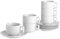 Argon Tableware White Stacking Cup/Saucer Set - 200ml (7oz) - 6 Cups & 6 Saucers