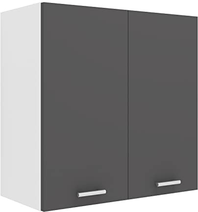 VCM Esilo Armoire de Cuisine Suspendue - Dimensions : Environ 60 x 60 x 31 cm (H x l x P) - Armoire Suspendue avec Deux Compartiments - Meuble de Cuisine - Esilo