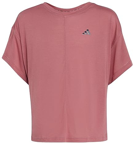 adidas Mädchen T-Shirt (Short Sleeve) G Yoga Tee, Pink Strata, IC0323, 140