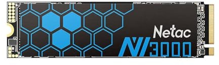Netac 2TB NV3000 M.2 NVMe SSD, M.2 2280, PCIe3, 3D TLC NAND, R/W 3300/2900 MB/s, 320K/280K IOPS