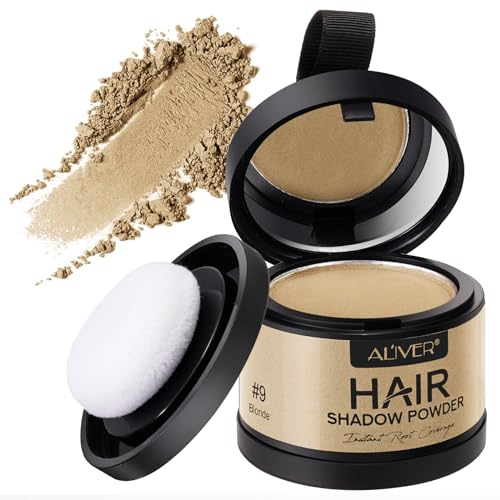 zoxpm Streuhaar Mittelblond, 4g Ansatzpuder Haarverdicker Haar Concealer zur Haarverdichtung für Frauen und Männer, Wind- & Wasserfest zum Ansatz kaschieren (Mittelblond)