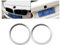 ontto Auto Vorne Hinten Abzeichen Ring Aufkleber Passt für BMW 1er 2er 3er 4er 5er 6er 7er X1 X3 X5 X7 M3 M4 M5 Logo Emblem Dekorative Abdeckung Motorhaube Kofferraum Emblem Dekorativer Ring-Silber
