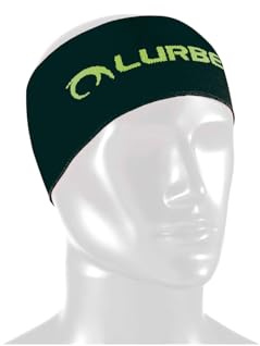LURBEL Band, Cinta Deportiva para Correr, Cinta para la Cabeza. Adultos. Unisex (Negro/Pistacho, Talla Unica)