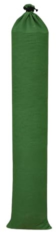 Gralara Sacco di sabbia anti-allagamento, protezione antipioggia verde, barriera portatile in tela anti-allagamento, pioggia e, per garage, finestre, Lunghezza 150 Cm