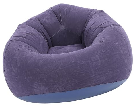 Bamjour Fauteuil Poire Gonflable, Fauteuils Gonflables, pour Adultes, pour Film, Salle Extérieure, Chambre à Coucher, Lecture, Camping (Bleu foncé)