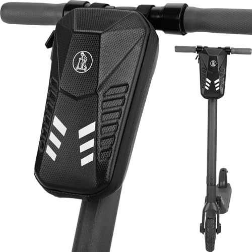 TLGREEN E Bolso para Patinete, 3L/4L de Gran Capacidad, Bolsa de Manillar | para Patinete Eléctrico Impermeable, Bolsillo Delantero con EVA Rígida, para Xiaomi Mijia Sedway Ninebot (3 L)
