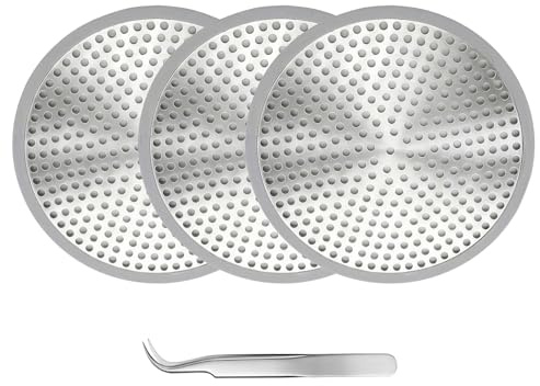 3 Pezzi Filtro Raccogli Capelli per Doccia In Acciaio Inossidabile, Diametro 12 cm, Filtro Scarico Doccia con Clip per Cucina, Vasca e Bagno, Filtro Antiblocco per Capelli