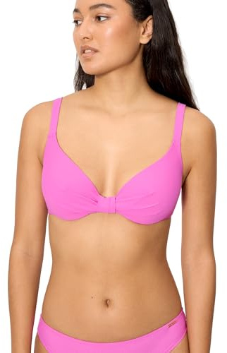 YSABEL MORA. Top Bikini con Aro Copa B. Top Bikini con Aro Y Relleno Tirantes Anchos Regulables. Color Liso para Look Completo .Colección Palms.