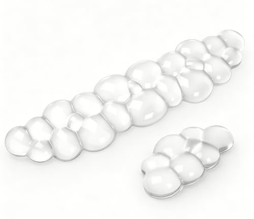 Giecy Reposamuñecas Nube Gel Transparente para Teclado y Ratón