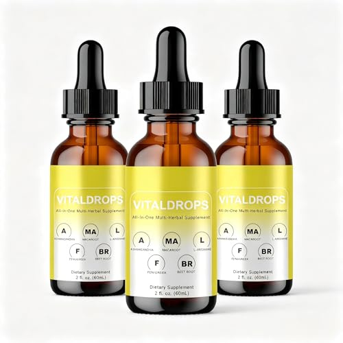 VitalDrops Ekologisk flytande örtblandning för hälsosam vikt 60 ml,3pcs