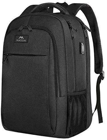 MATEIN Extra Large Backpack, 17 Inch Travel Laptop Backpack, Anti Theft TSA Friendly Business Work College Computer Backpack for Men Women, Black