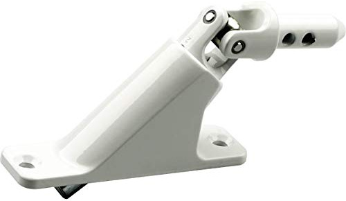 Schellenberg 11122 Placa de apoyo de bisagra 90° para persianas enrollables accionadas por manivela DE, distancia entre taladros 73 mm, blanco