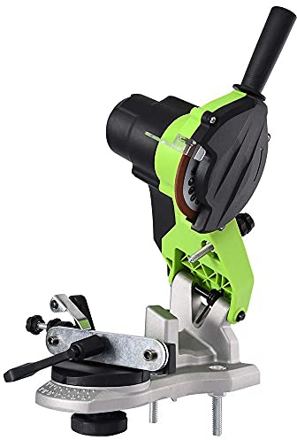 Bakaji Affilacatene Elettrico da banco per Catena Motosega Affila Catena con Serraggio Automatico e Angolo di Affilatura Regolabile Potenza 85 W 5000 Rpm Disco 104 mm Incluso